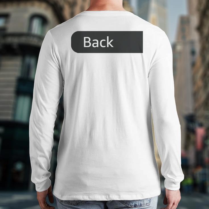 Just A Regular Dad Trying Not To Raise Liberals On Back Long Sleeve T-Shirt Back Print