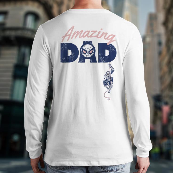 Marvel Spider-Man Father's Day Amazing Dad Retro Long Sleeve T-Shirt Back Print Marvel Spider-Man Father's Day Amazing Dad Retro Long Sleeve T-Shirt Back Print