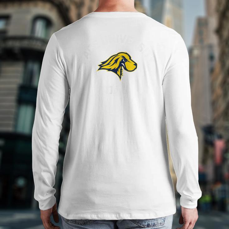 Pace University Setters Arched Dad Long Sleeve T-Shirt Back Print