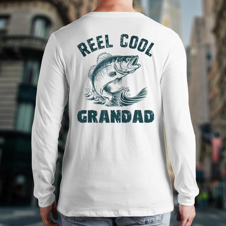 Reel Cool Grandad Fishing Grandpa Vintage Style Long Sleeve T-Shirt Back Print Reel Cool Grandad Fishing Grandpa Vintage Style Long Sleeve T-Shirt Back Print