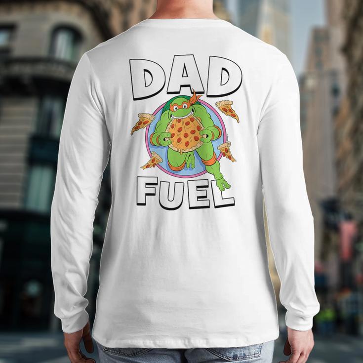 TMNT Michelangelo Dad Fuel Long Sleeve T-Shirt Back Print