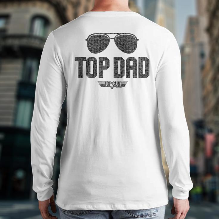 Top Gun Top Dad Long Sleeve T-Shirt Back Print