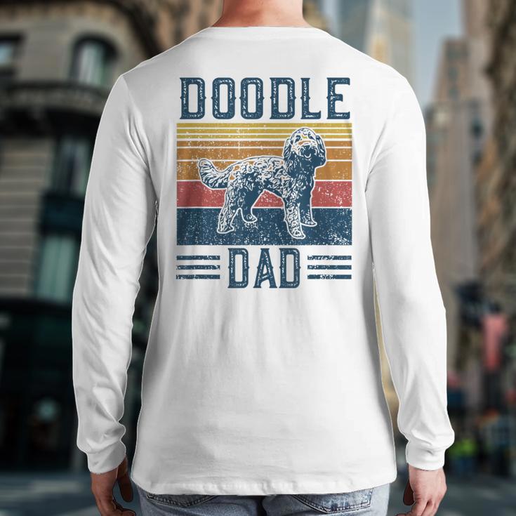 Vintage Doodle Dad Aussie Doodle & Goldendoodle Long Sleeve T-Shirt Back Print