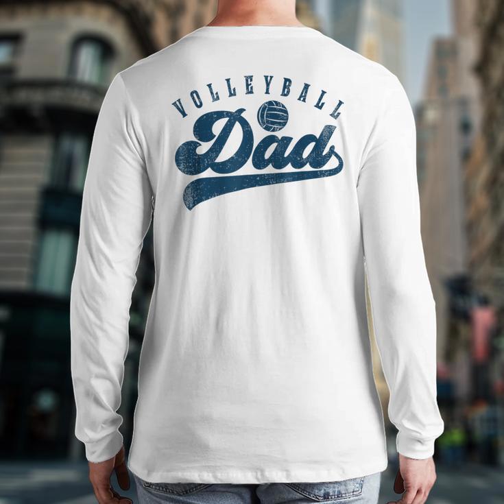 Volleyball Dad Daddy Father's Day Long Sleeve T-Shirt Back Print Volleyball Dad Daddy Father's Day Long Sleeve T-Shirt Back Print