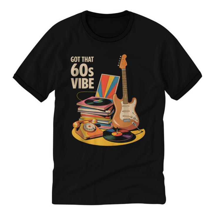 1960s 60s Reunion Nostalgia Memories Music School Grew Up Unisex Cotton Ringer T-Shirt