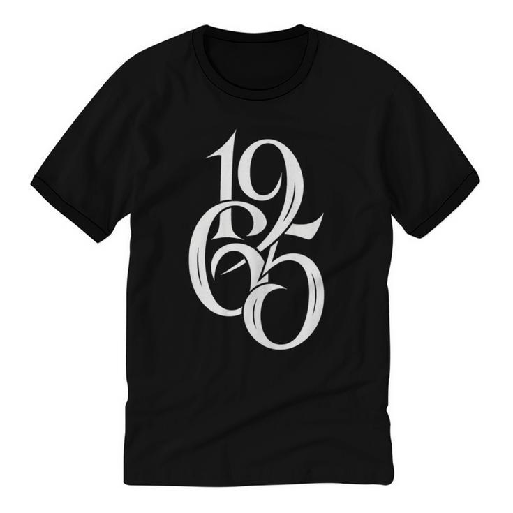 1965 Vintage Retro Birthday Year Nostalgia Unisex Cotton Ringer T-Shirt