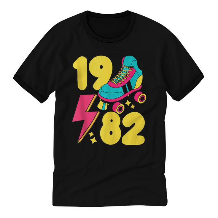1982 Retro Raised In The 80s Old School Nostalgia Vibes Unisex Cotton Ringer T-Shirt