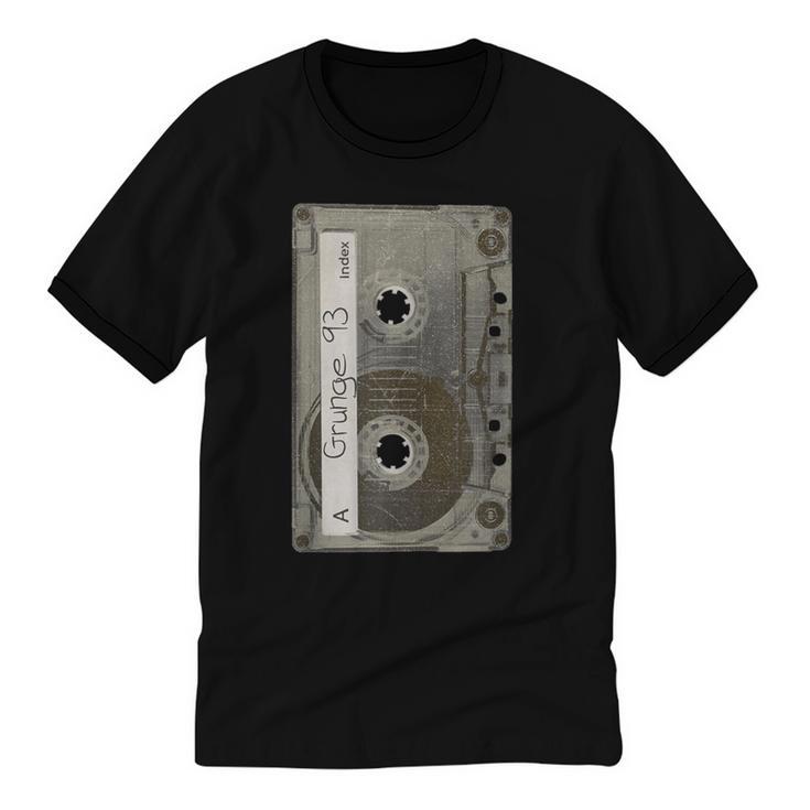 90s MUSIC NOSTALGIA GRAPHIC Unisex Cotton Ringer T-Shirt