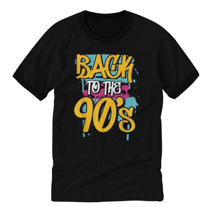 90's Nineties 1990s Nostalgia Unisex Cotton Ringer T-Shirt