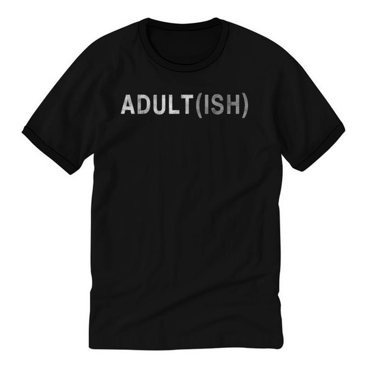 Adultish 18th Birthday Adultish Introvert T-Shirt Unisex Cotton Ringer T-Shirt
