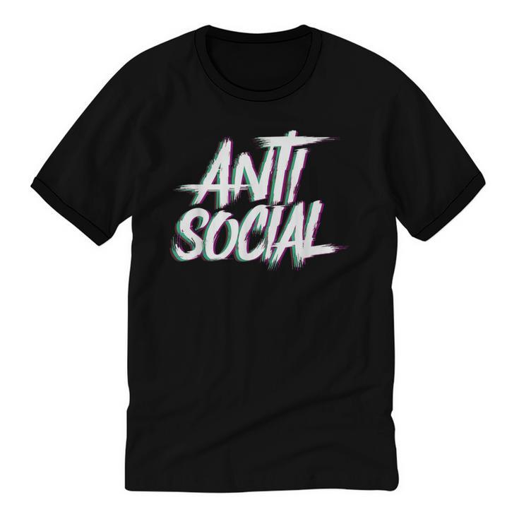 Anti Social Anti Social Club Introvert People Haters Unisex Cotton Ringer T-Shirt