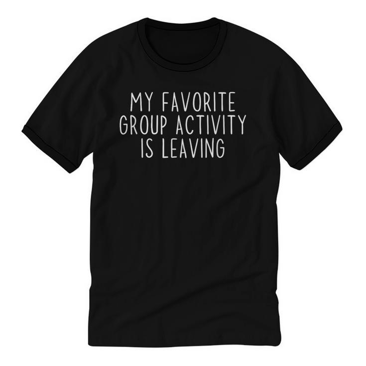 Antisocial Introvert Tee Co Introvert Antisocial Sarcastic Humorous -Adults Small Cotton 65 Polyester 35 Short Sleeve Classic Fit Crew Neck Unisex Cotton Ringer T-Shirt