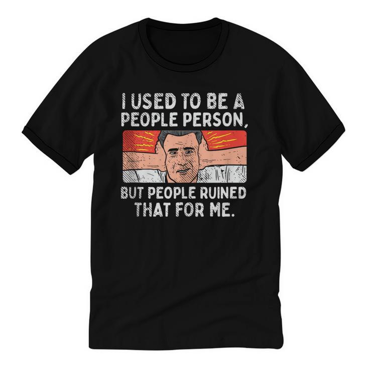 Antisocial Not A People Person Socially Selective Introvert Unisex Cotton Ringer T-Shirt