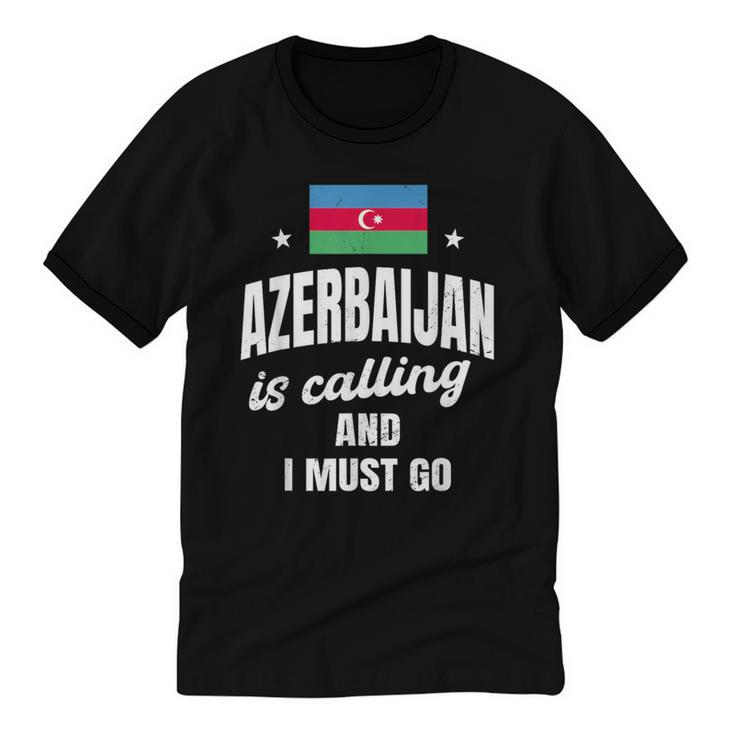 Azerbaijan Lover Saying Azeri Nostalgia Unisex Cotton Ringer T-Shirt