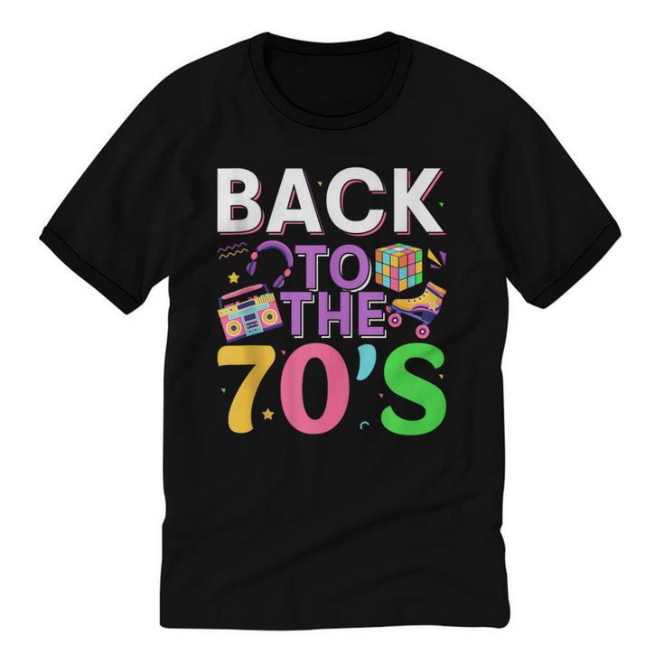Back To The 70's Mixtape Era Nostalgia Retro 1970 70's Style Unisex Cotton Ringer T-Shirt