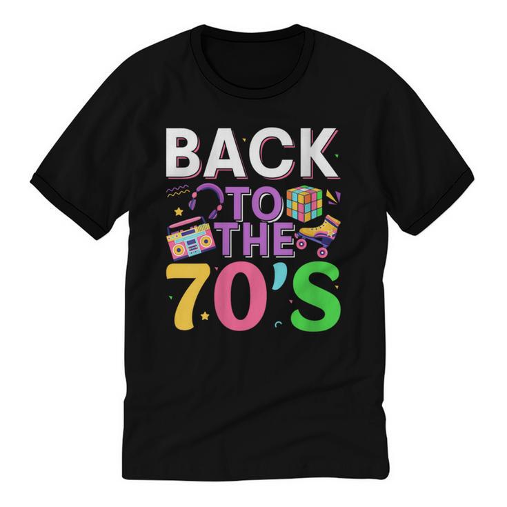 Back To The 70's Mixtape Era Nostalgia Retro 1970 70's Style Unisex Cotton Ringer T-Shirt