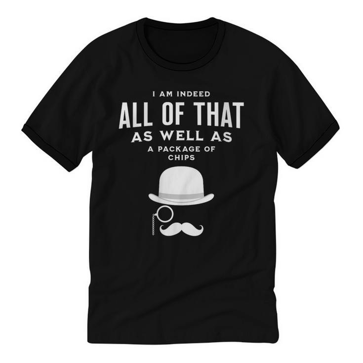 All Of That Bag Chips 1990s Nostalgia Saying British Unisex Cotton Ringer T-Shirt