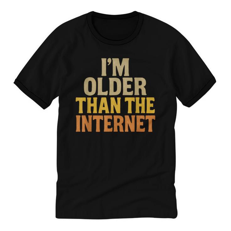 Classic Internet Nostalgia Humor Retro Quote Unisex Cotton Ringer T-Shirt
