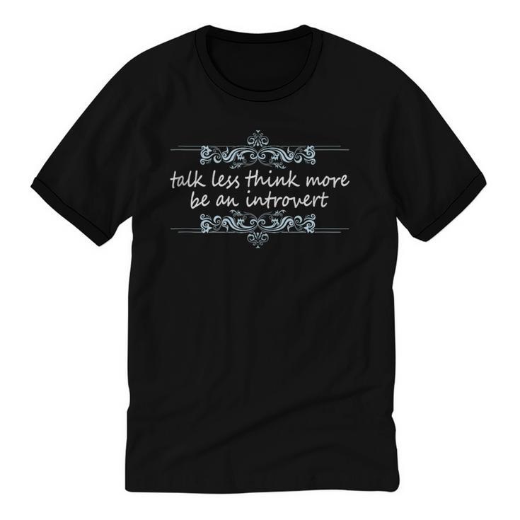 Cute Introvert Shy Person Quote Anti-Social Inner Strength Unisex Cotton Ringer T-Shirt