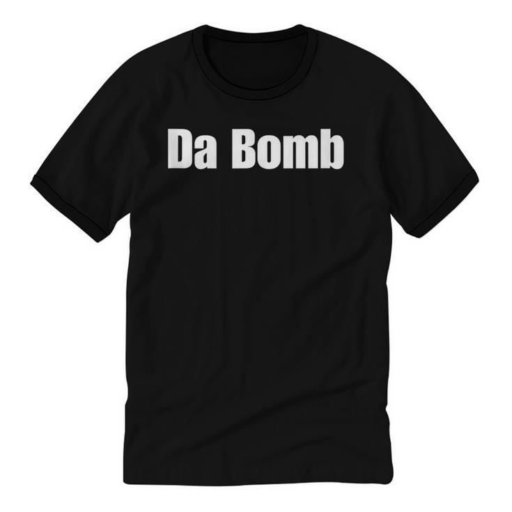 Da Bomb 90s Nostalgia Quote Unisex Cotton Ringer T-Shirt