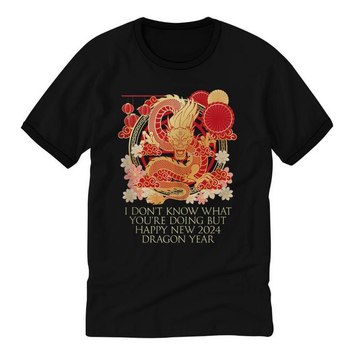 I Dont Know What Youre Doing Chinese New Year Introvert Unisex Cotton Ringer T-Shirt