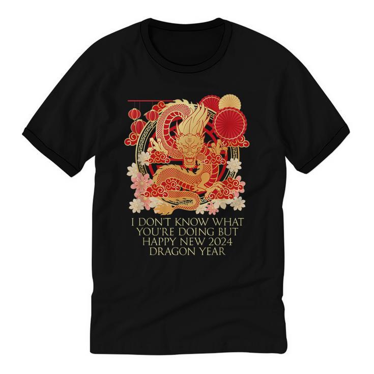 I Dont Know What Youre Doing Chinese New Year Introvert Unisex Cotton Ringer T-Shirt