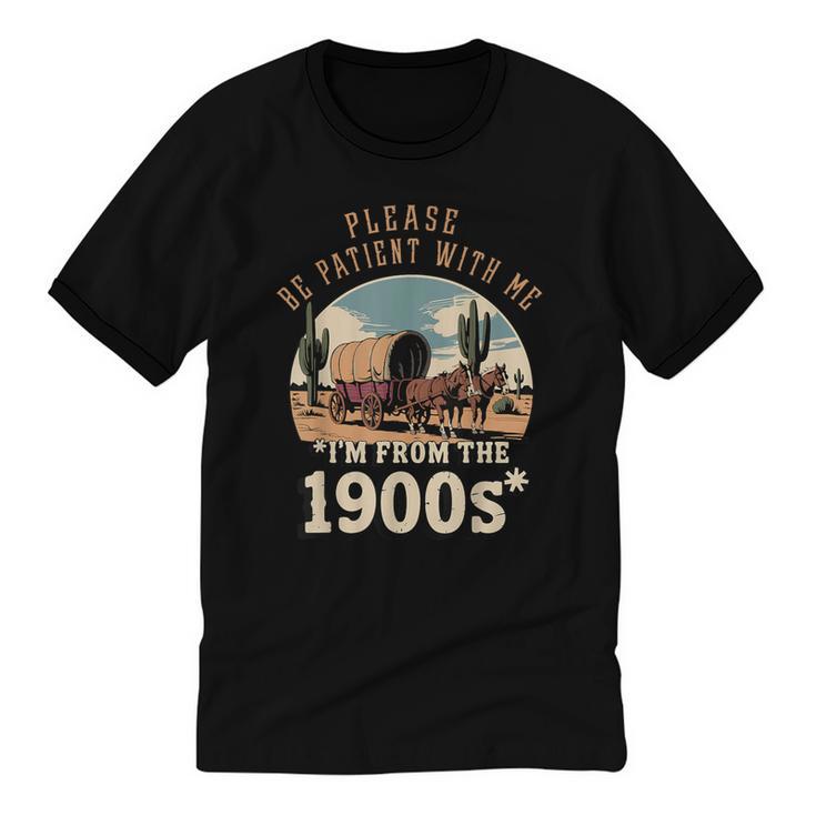 Father’s Day Please Be Patient With Me I'm From The 1900s Unisex Cotton Ringer T-Shirt