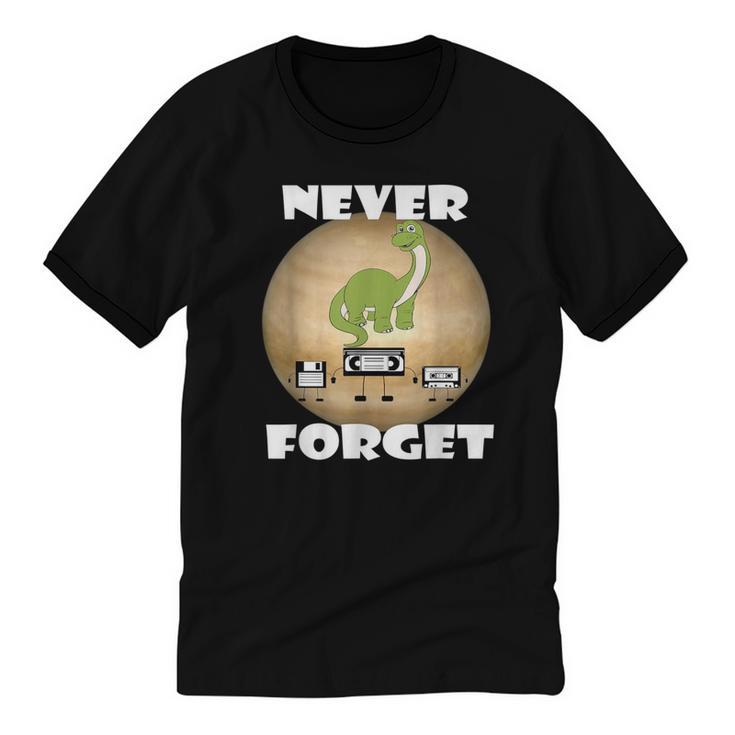 Never Forget Women Men Never Forget Men Nostalgia Unisex Cotton Ringer T-Shirt