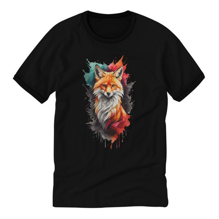 Fox For Fox Lovers Men Women Kids Introverts Unisex Cotton Ringer T-Shirt