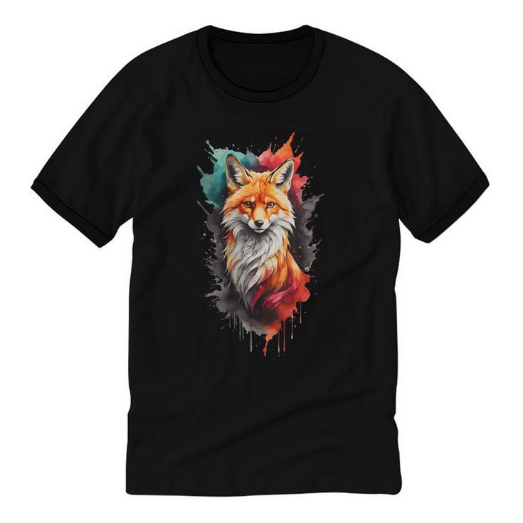 Fox For Fox Lovers Men Women Kids Introverts Unisex Cotton Ringer T-Shirt