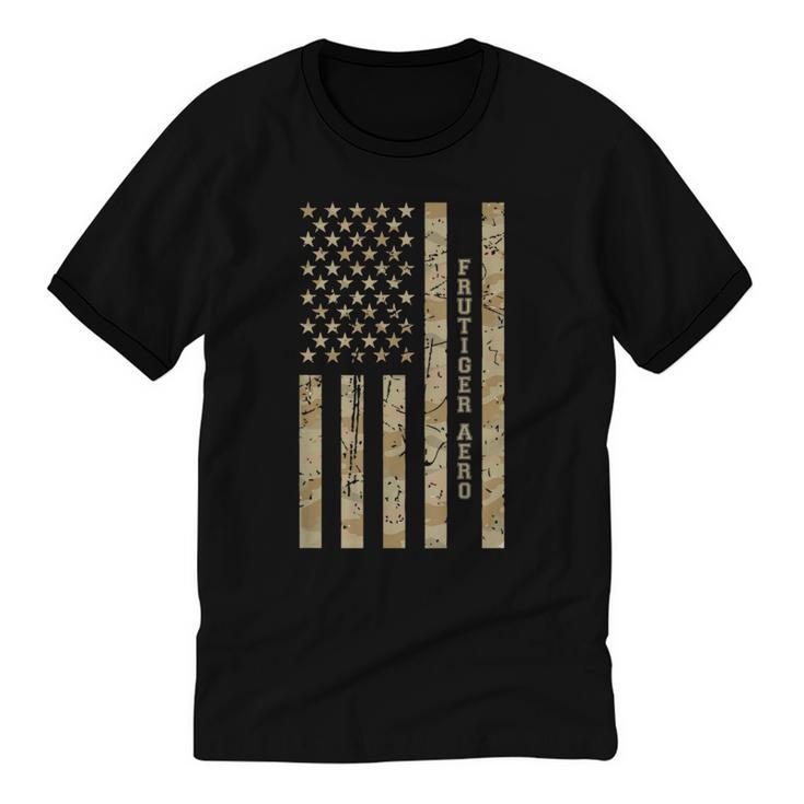 Frutiger Aero Aesthetic Retro Tech Desert Camo Distressed Unisex Cotton Ringer T-Shirt