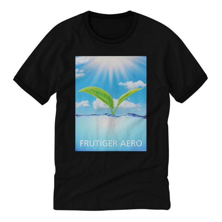 Frutiger Aero Aesthetics Unisex Cotton Ringer T-Shirt
