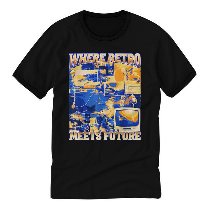 Frutiger Aero Retro Vibes Y2K 90's Vibes Unisex Cotton Ringer T-Shirt