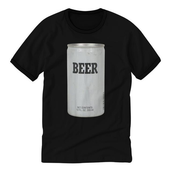 Generic Beer 1980s 80s Nostalgia Unisex Cotton Ringer T-Shirt