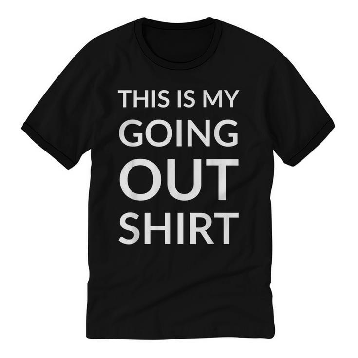 This Is My Going Out Sarcastic Introvert Unisex Cotton Ringer T-Shirt
