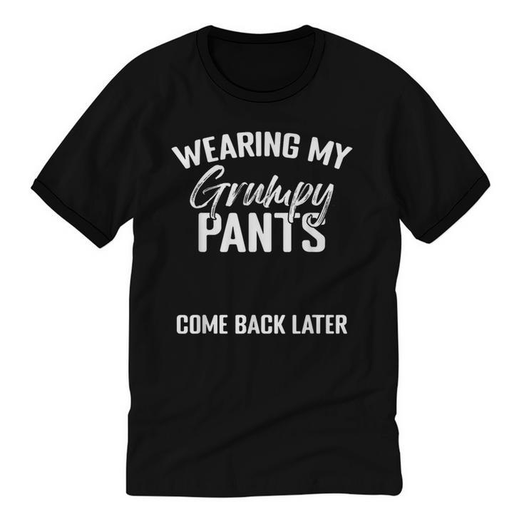 Grumpy Antisocials Sarcastic Quote For Introverts Unisex Cotton Ringer T-Shirt