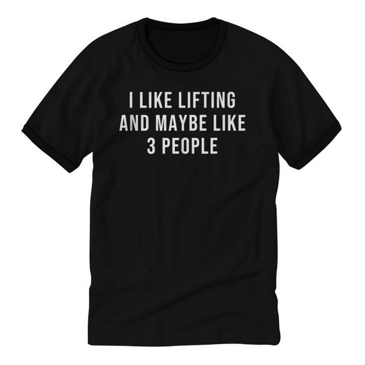 Gym Quotes Introvert Bodybuilding Fitness Gym Lovers Unisex Cotton Ringer T-Shirt