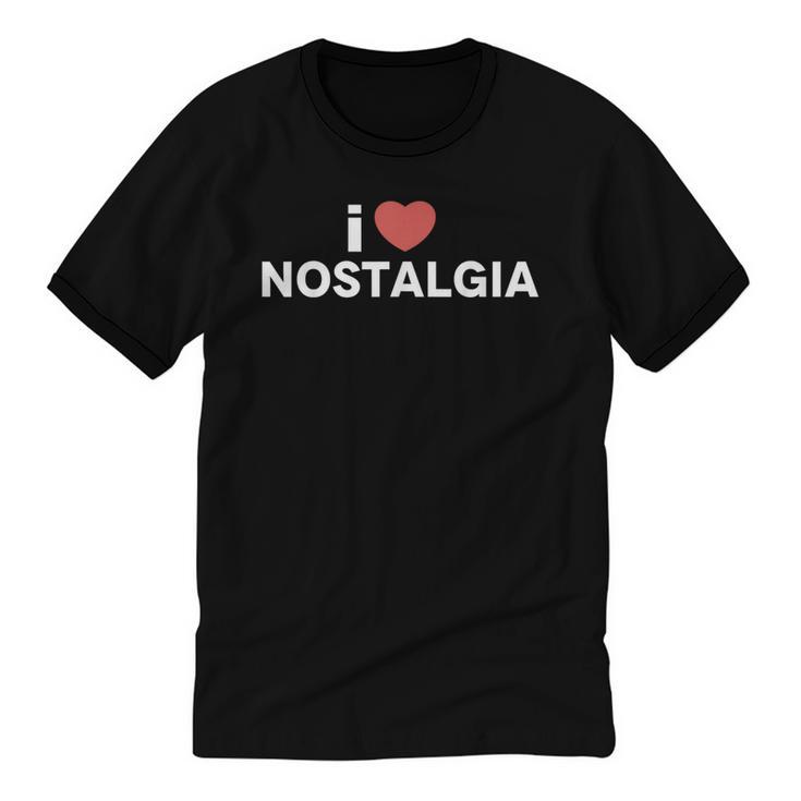I Heart Love Nostalgia Unisex Cotton Ringer T-Shirt