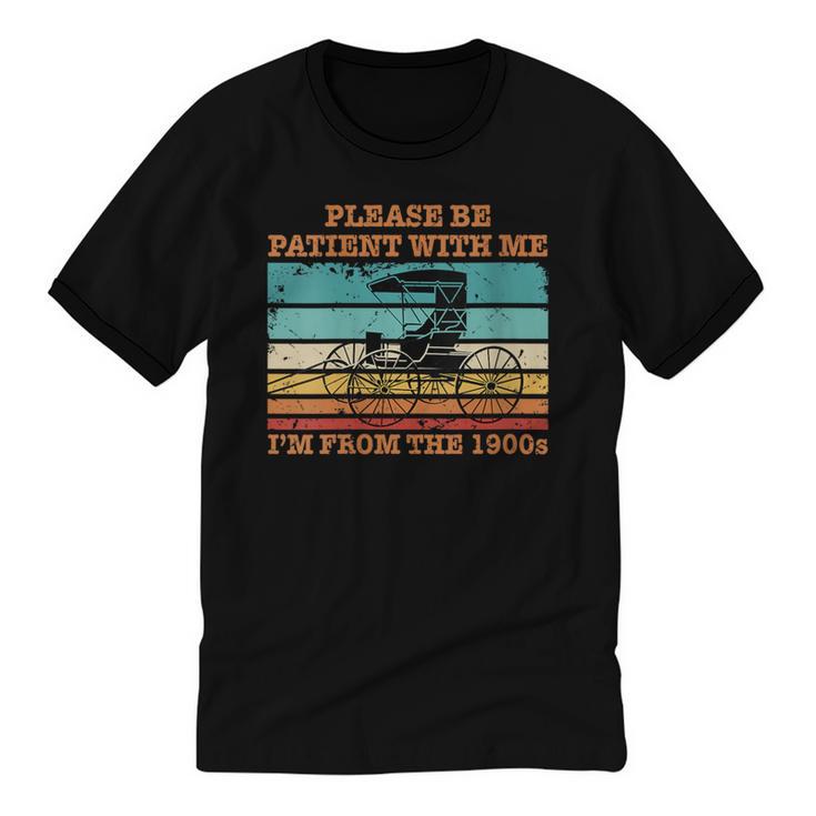 I'm From The 1900s Vintage Retirement Unisex Cotton Ringer T-Shirt