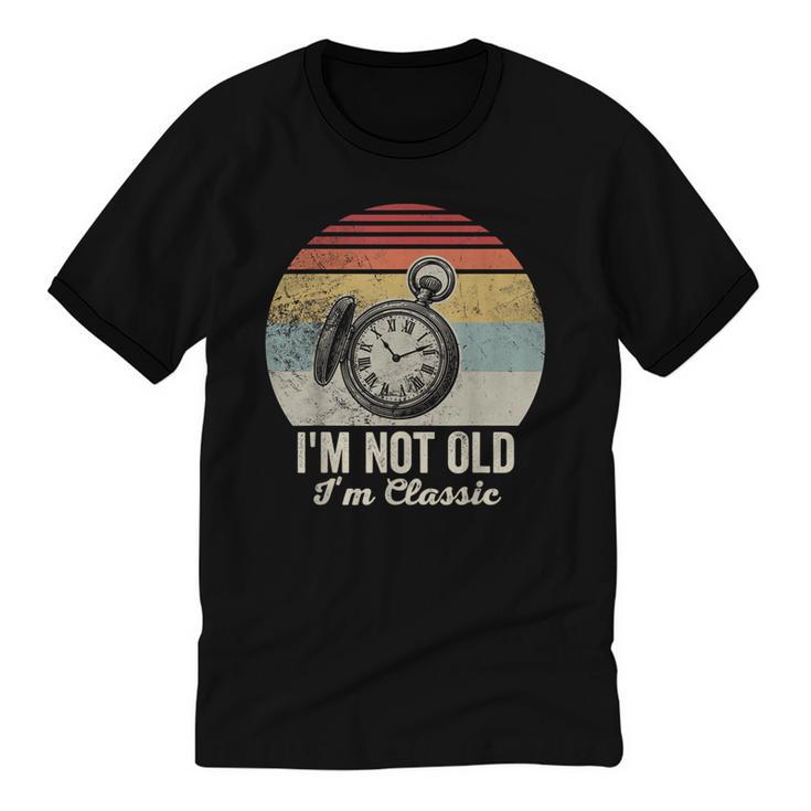I'm Not Old I'm Classic Retro Nostalgia Statement Unisex Cotton Ringer T-Shirt