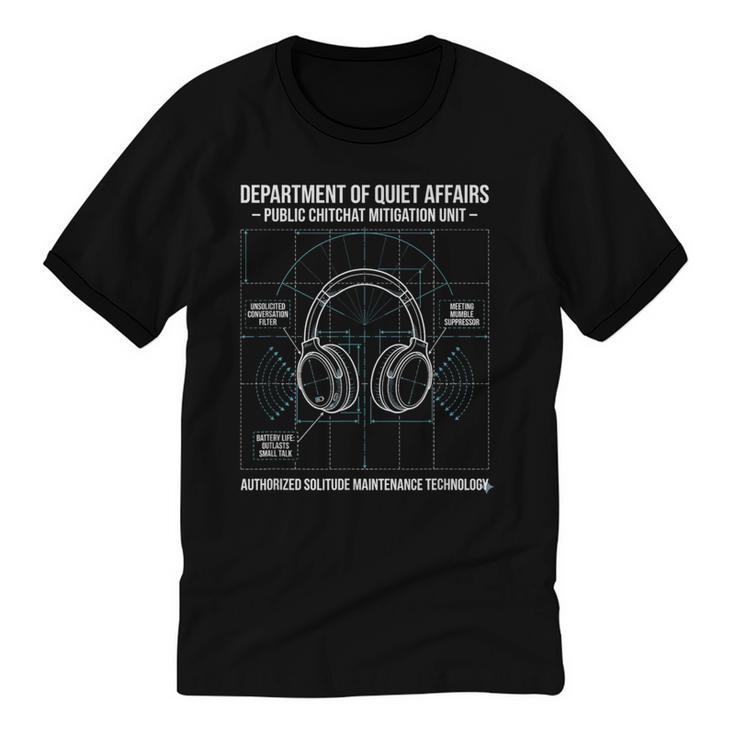 Introvert Anti Social Public Chitchat Mitigation Unisex Cotton Ringer T-Shirt