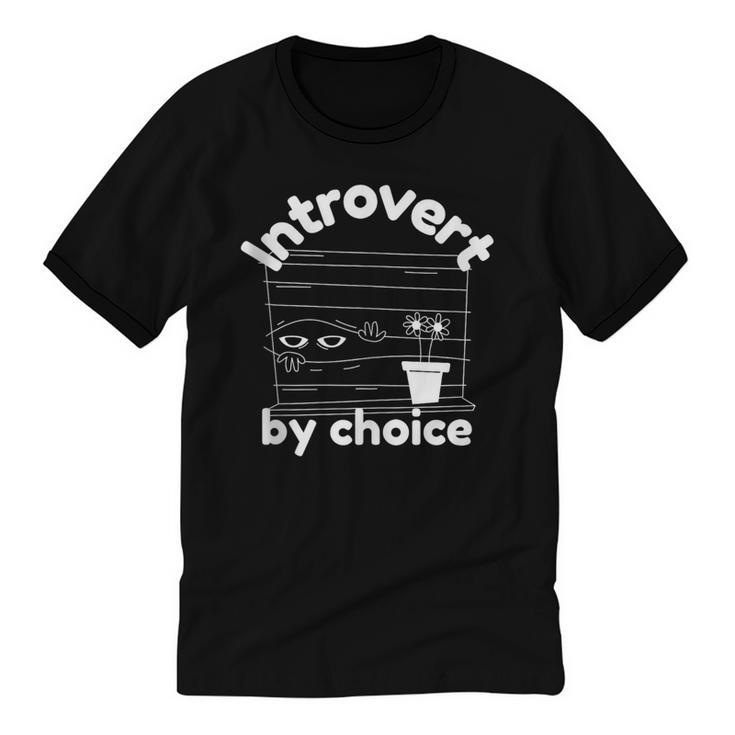 Introvert By Choice Unisex Cotton Ringer T-Shirt