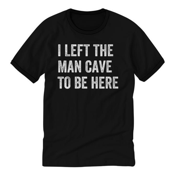 Introvert Man Cave For Shy People Unisex Cotton Ringer T-Shirt