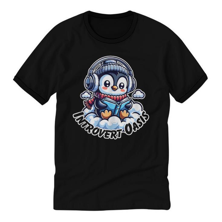 Introvert Oasis Unisex Cotton Ringer T-Shirt