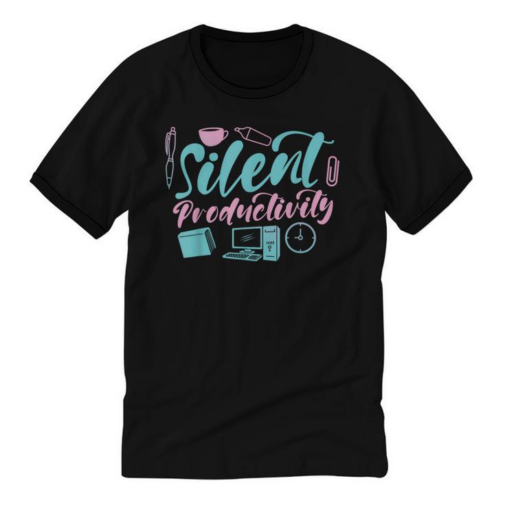 Introvert Office Staff Secretary Administrative Assistant Unisex Cotton Ringer T-Shirt