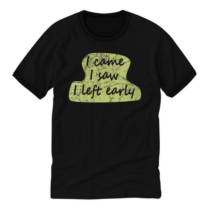 Introvert Shy Person Joke Anti-Social Quote Unisex Cotton Ringer T-Shirt