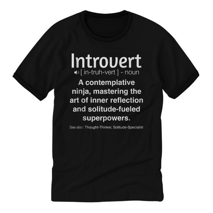 Introvert Unisex Cotton Ringer T-Shirt