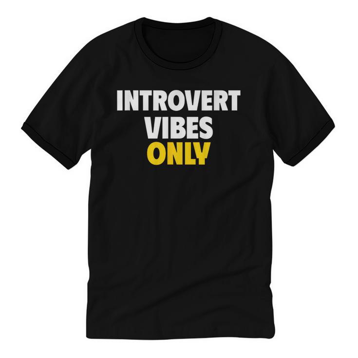 Introvert Vibes Only Unisex Cotton Ringer T-Shirt