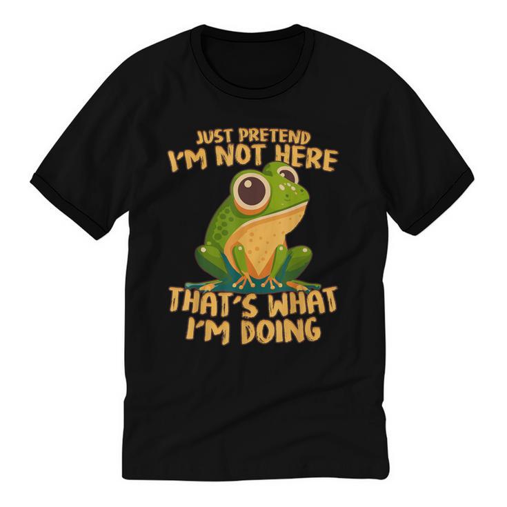 Introverts Thats What Im Doing Just Pretends Unisex Cotton Ringer T-Shirt