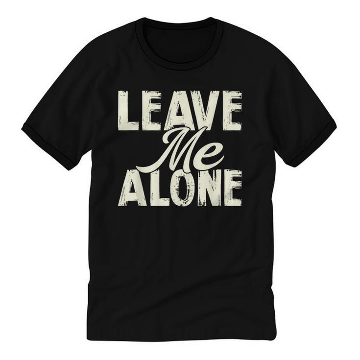 Leave Me Alone I Introvert Unisex Cotton Ringer T-Shirt